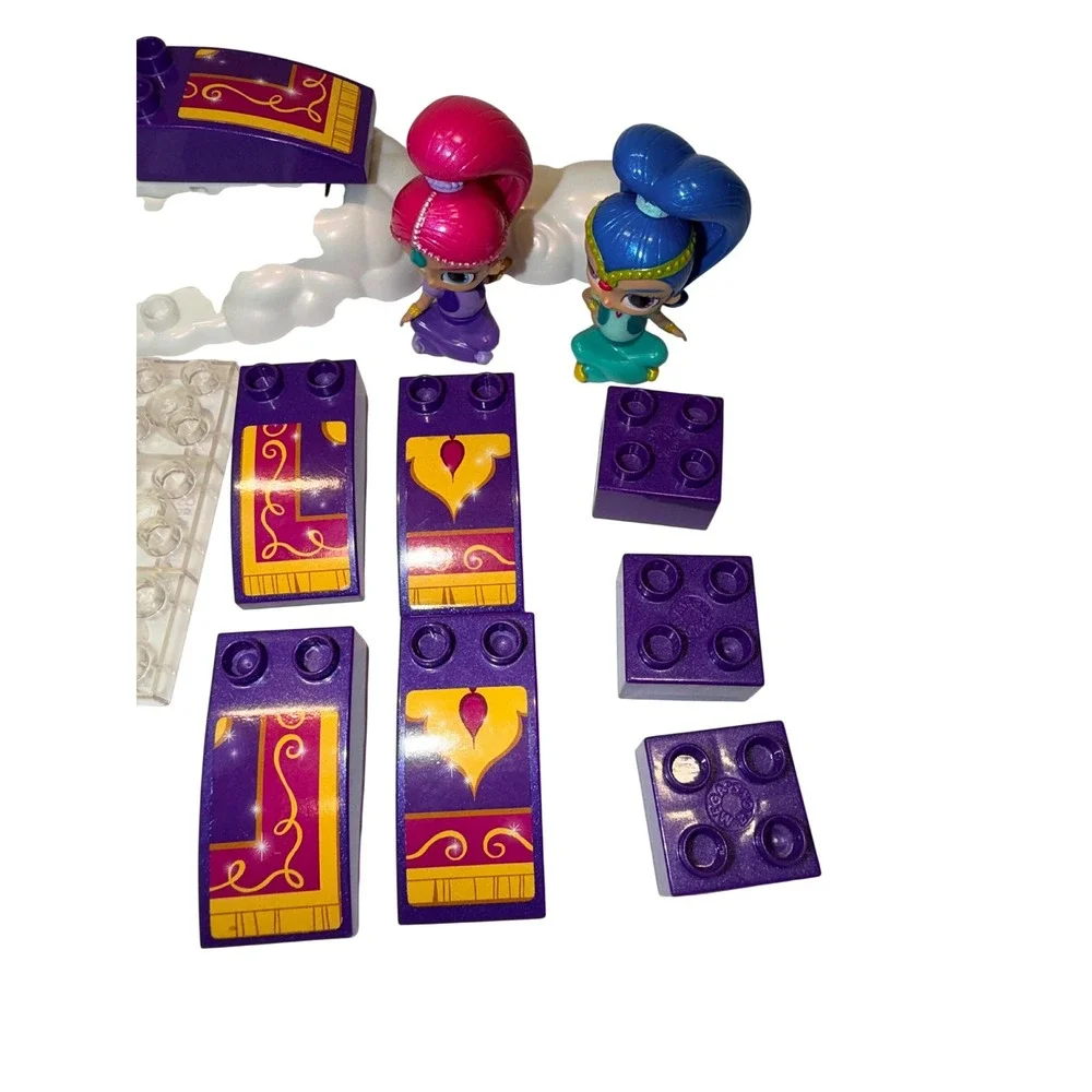 15 Fisher Price Shimmer & Shine Mega Blocks Magic Carpet Cloud‎ Building